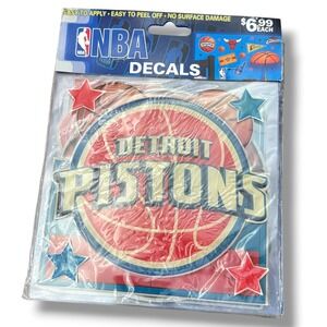 NBA Detroit Pistons Wall Decals Novelty Inc 2007 Basketball Stickers NOS